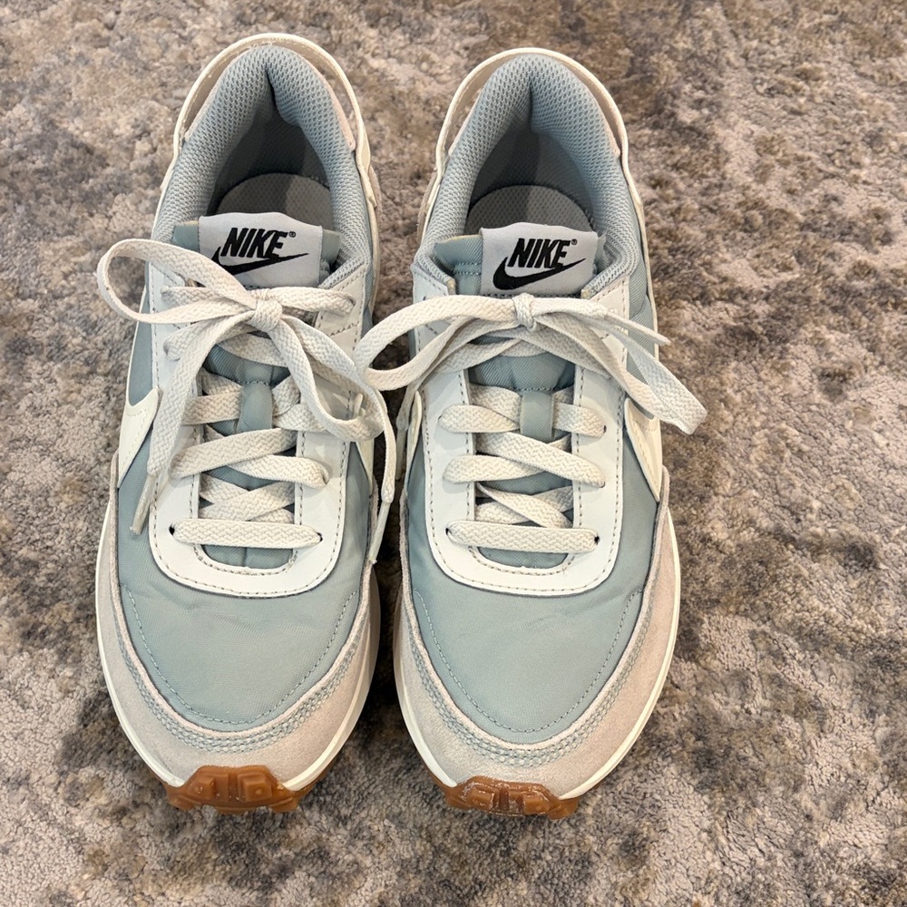Nike Sky Blue and White Sneakers